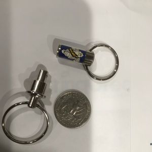 Vintage Michelin Man Bibendum Keychain Quick Release Detachable 1950’s Advertise